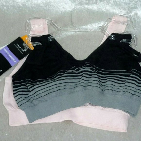 Bali Comfort Revolution Bras 2-pk. Seamless Microfiber Crop Top Set size-S NEW - Picture 10 of 10